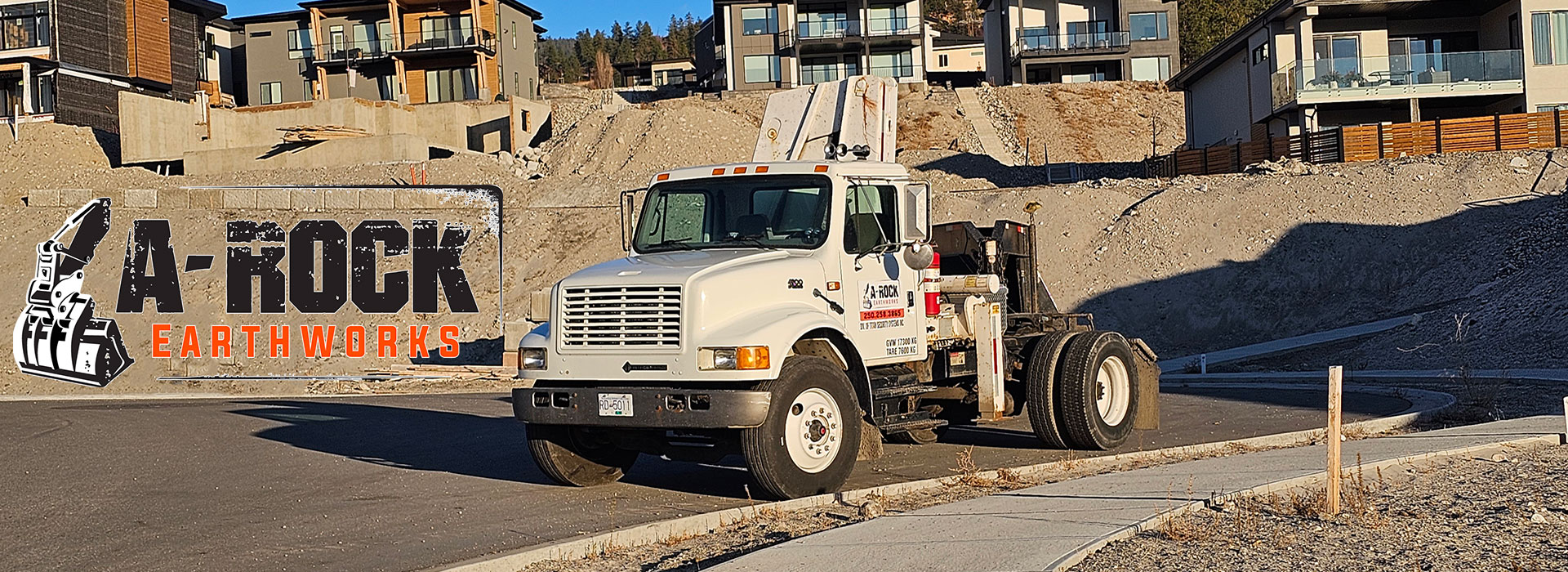 A-Rock Earthworks, headquartered in Kelowna, BC, serving all locations in British Columbia and Alberta.